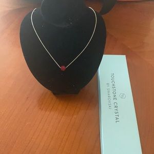 Swarovski ruby necklace